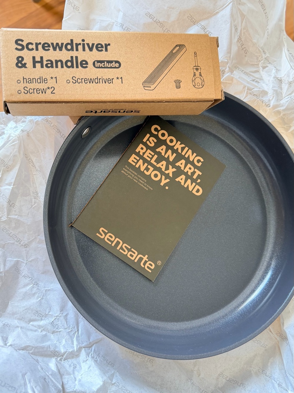 Sensarte Nonstick Skillet — Slate Gray